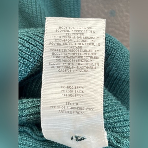 Aritzia Wilfred Cove Knit Dress Colour Scarab Size XL NWOT - Picture 10 of 10